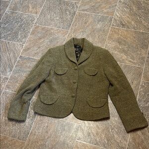 Alfani Olive Textured Women's Blazer